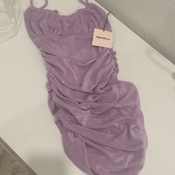 Superdown Alix Ruched Mini Dress- NWT XS - Picture 9 of 9